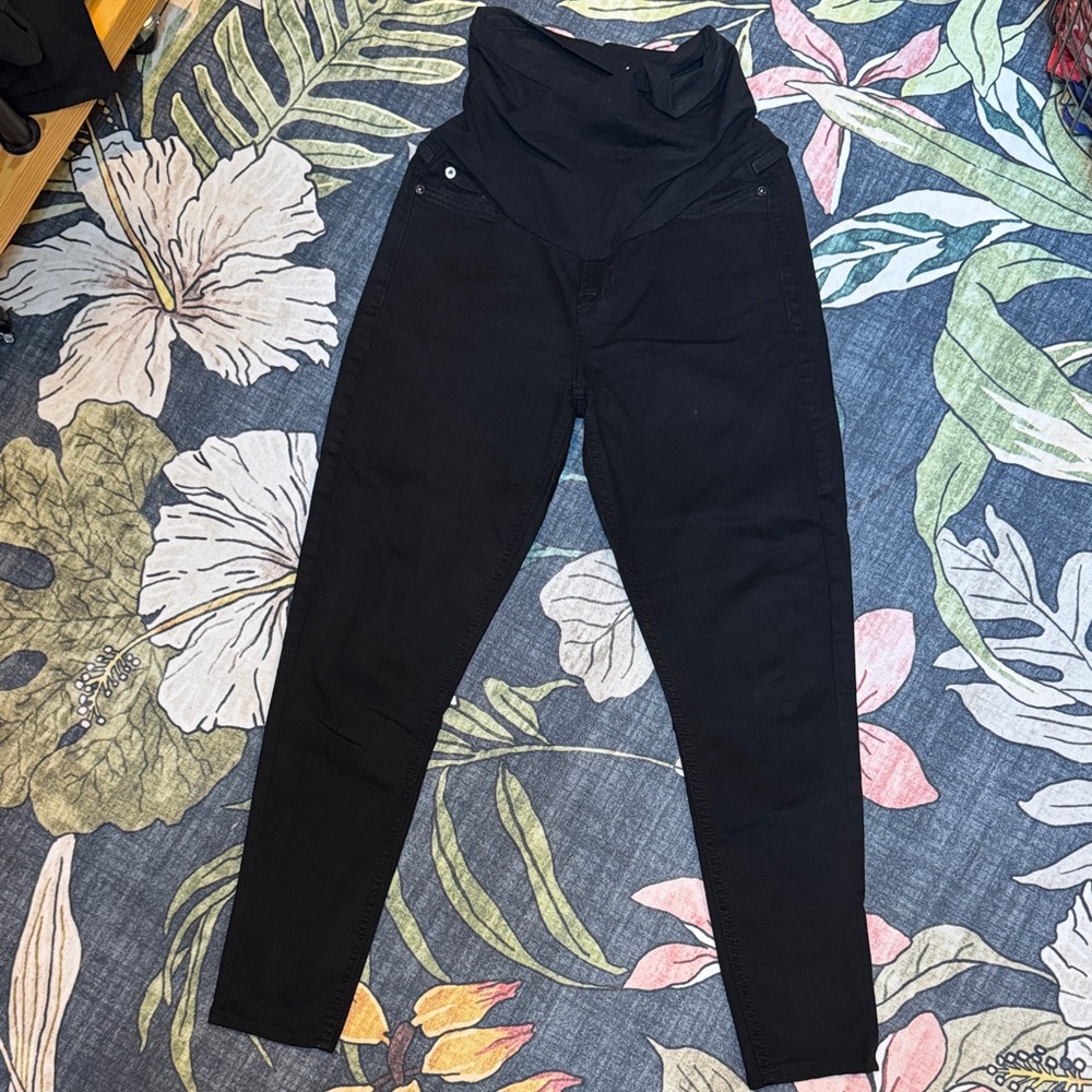 7 For All Mankind Black  Maternity Women Jeans